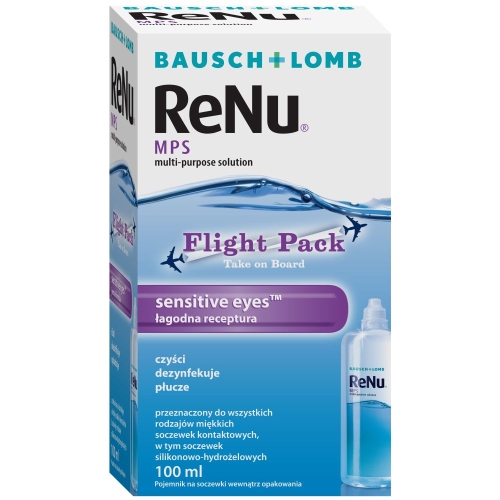 Płyn pielęgnacyjny do soczewek kontaktowych ReNu MPS, 100 ml